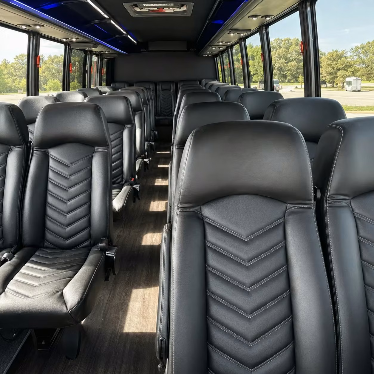 25 passenger minibus inside