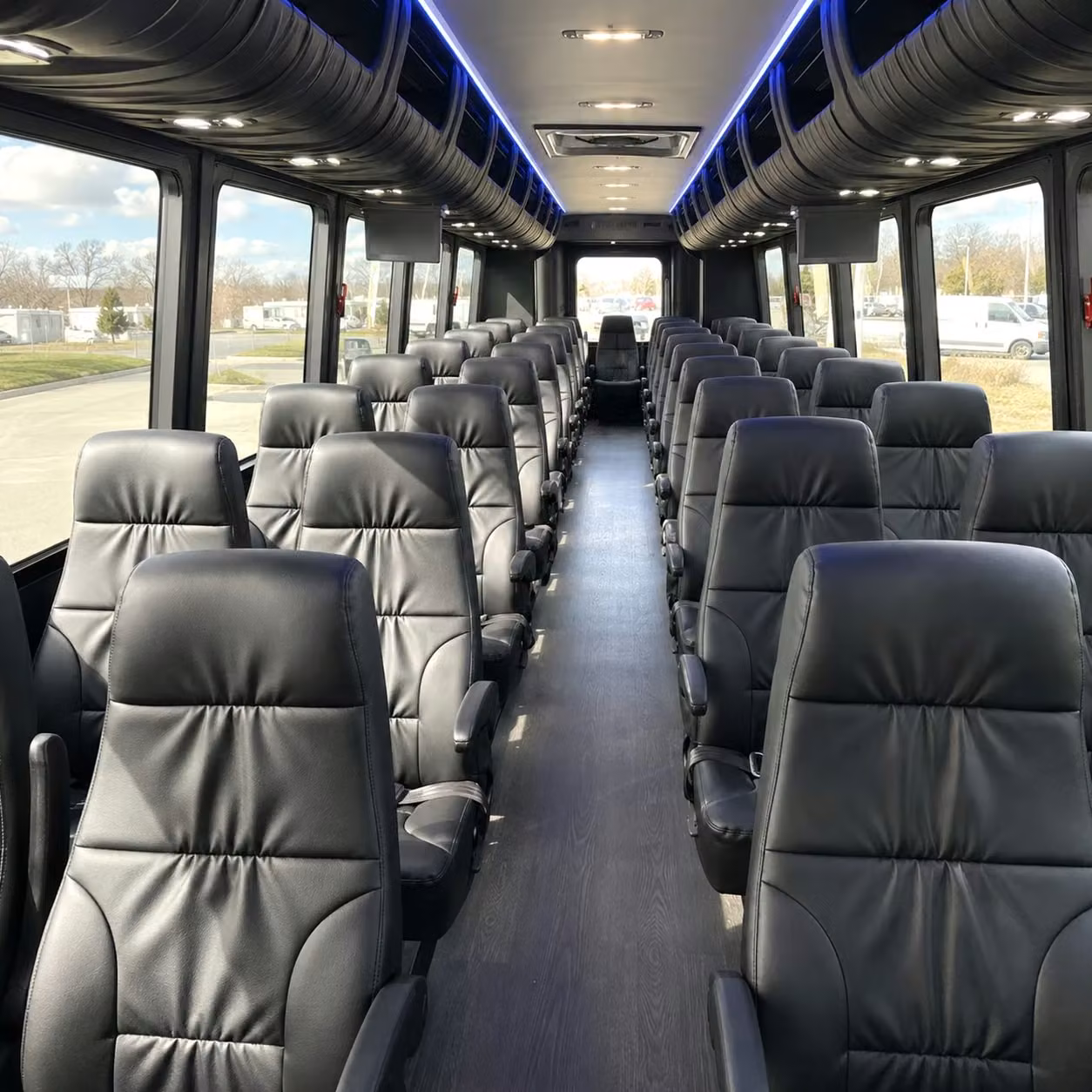 25 passenger minibus interior