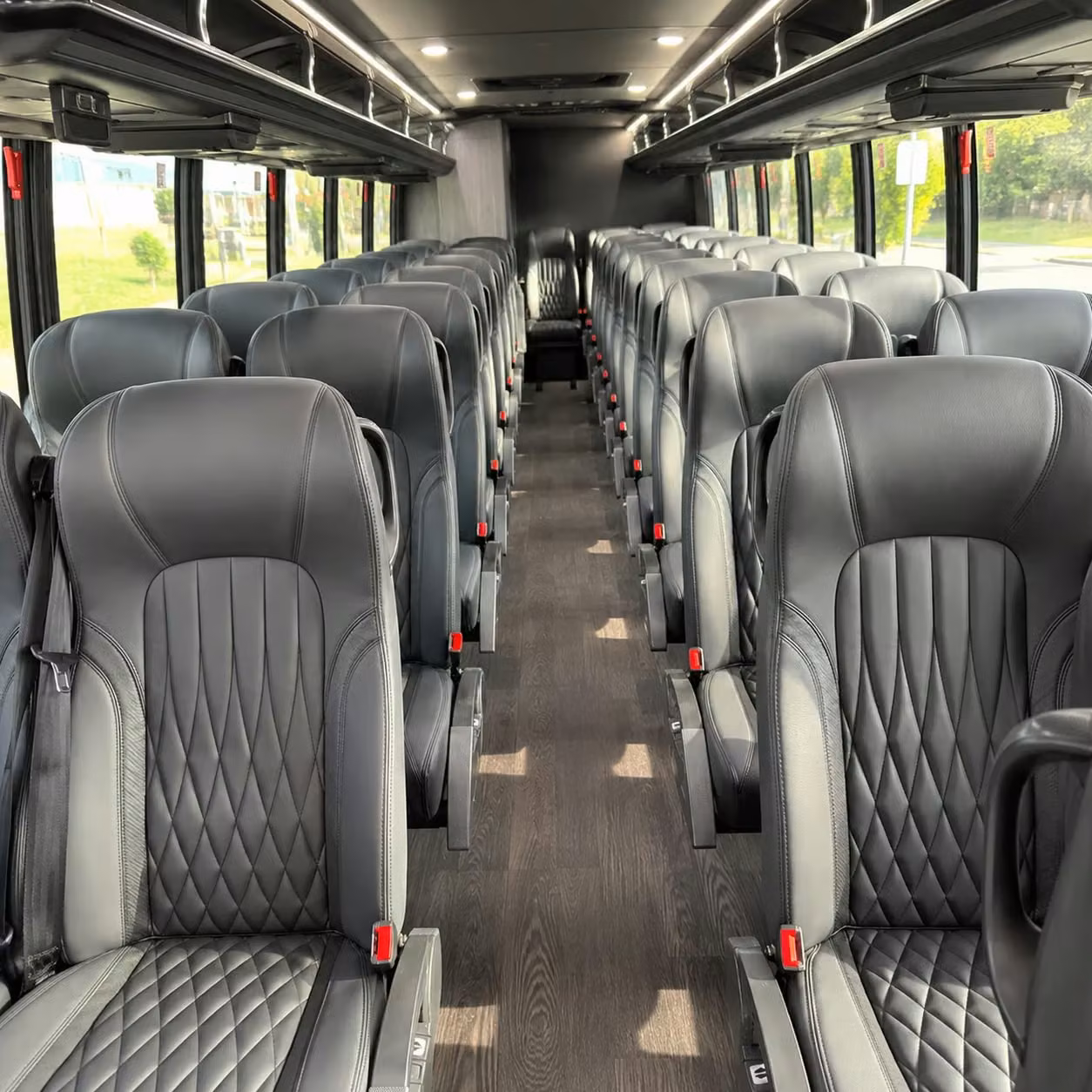 28 passenger minibus interior