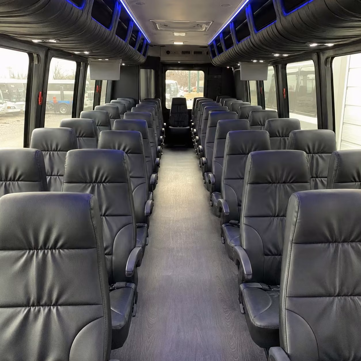 35 passenger minibus inside